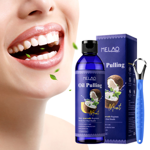 237ml Natuurlijke Munt Smaak Olie Pulling Mondreiniging Ontgiftende Plaque Verwijdering Tandvleesgezondheid Frisse Adem Kokosolie Pulling - Product Image 1