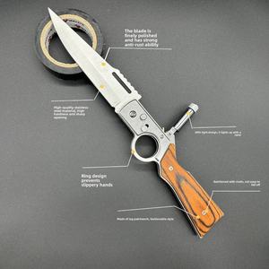 Cuchillo Plegable A.K-47 de Alta Dureza para Acampar al Aire Libre, Pesca, Cuchillos Tácticos EDC de Bolsillo Portátiles, Personalizables OEM - Product Image 2