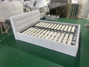 Muebles de Dormitorio Personalizados de Estilo Europeo, Cama Doble Simple para Dormitorio Doble - Product Image 2