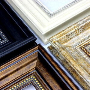 إطار صور من البوليسترين يشبه الخشب مع مرآة من ييوو الصين - Product Image 1