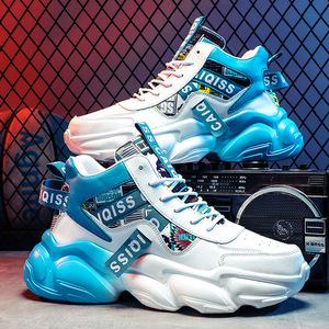 Мужские всесезонные спортивные кроссовки 2026: дышащие, высокие, повседневные, с ПВХ-стелькой, увеличивающие рост, для молодежи, в стиле баскетбольных и повседневных кроссовок, тренд для мужчин. - Product Image 2