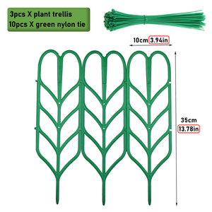 Treillis pour plantes grimpantes Treillis pour plantes vertes en <span class=keywords><strong>pot</strong></span> Support pour plantes empilable Support pour pots de fleurs DIY - Product Image 6