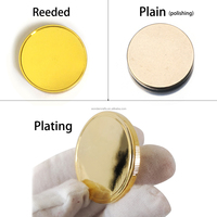 WD Pièces vierges personnalisées en laiton massif de 40 mm pour gravure laser à fibre, jetons de défi en laiton et cuivre