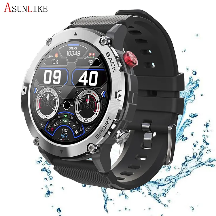 Reloj inteligente deportivo multifunción, pulsera con pantalla HD IPS de 1,32 pulgadas, registro meteorológico, cámara remota, seguimiento de la salud, gran oferta