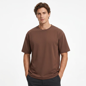 Camiseta de Hombre, Corte Regular, 100% Algodón, Cuello Redondo, Manga Corta, Color Sólido, Diseño Liso, Tejido Jersey, Lavado Enzimático Frontal - Product Image 5