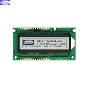 Nhà máy bán 2.6 "84x44 Mét 14432 144x32 đồ họa <span class=keywords><strong>LCD</strong></span> hiển thị <span class=keywords><strong>module</strong></span> với ST7920 aip31020 cổng song song cho thiết bị đo đạc - Product Image 2