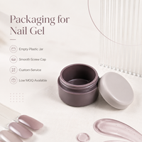 Pot d'emballage en gel solide pour échantillon de vernis à ongles, gel de construction, avec bouchon de scellage pour gel à ongles