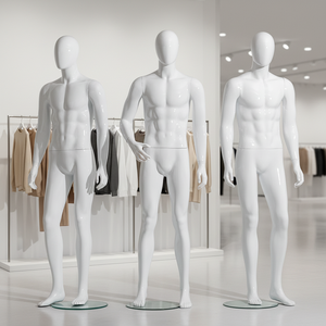小売業の成功のために、プレミアムな白人男性ポーズマネキンで