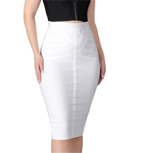 Jupe Bandage Brodée Endless Rose - Taille S - Argent & Noir - Style évasé - Neuf Sans étiquettes