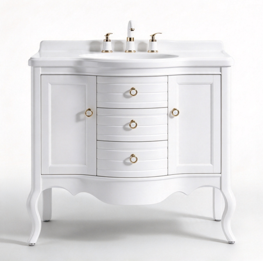 Hotel Modern PVC Cabinet Vanity with Lacquer Finish Rectangle Shape ...