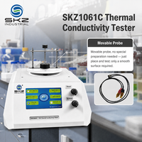 Analyseur de conductivité thermique SKZ1061C pour solides, liquides et poudres, avec sonde mobile, temps de test de 5s à 160s, conforme ISO22007-2, pour matériaux de construction