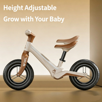 Bicicletta Senza Pedali per Bambini 2-8 Anni, Bici da Equilibrio in Nylon Leggero con Due Ruote in Schiuma, Giocattolo per l'Equilibrio dei Bambini