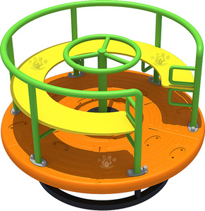 Sogno per bambini all'aperto senza alimentazione colorato da seduti rotatoria attrezzatura parco giochi per bambini - Product Image 1