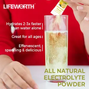 Lifeworth Electrolyte Stick Energy Drink Mix Vitamin Supplement Powder Packets Hydration Electrolyte Powder