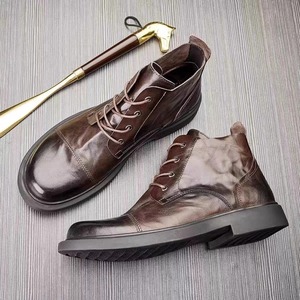 Nuevos Botines de Piel Genuina para Hombre, Estilo Casual con Plantilla de PU, Tendencia de Moda - Product Image 4