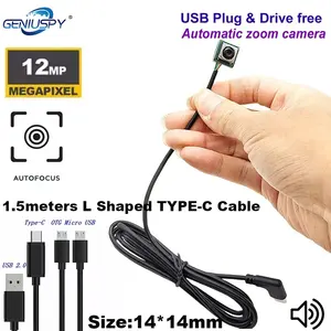 12MP Mini fotocamera <span class=keywords><strong>USB</strong></span> per smartphone <span class=keywords><strong>Android</strong></span> 1080P 30FPS sicurezza in CMOS per la compatibilità delle finestre/Linux del distributore automatico - Product Image 2