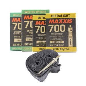 OEM/ODM Pneu bicleta Maxxis内胎700*23/25/32/35/45超轻公路自行车Presta阀48 60 80l自行车内胎