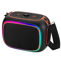 Altavoz Portátil OEM de 80W RGB con Bluetooth, Batería de 18000mAh, Micrófonos Inalámbricos Dobles, Tipo-C, AUX, TF, FM, BT5.3, IPX4, para Fiestas al Aire Libre y Karaoke