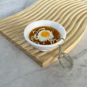 गर्म दिखने और मजेदार pvc रसोई खाद्य खिलौना कटोरा नकली खाद्य आकर्षण नूडल कुंजी श्रृंखला के आकर्षण सहायक उपकरण - Product Image 5