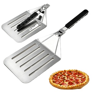 Large Stainless Steel Cake and Pizza Transfer Foldable Draining Spatula Kitchen Utensil Box - Product Image 1