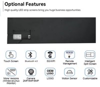 Pantalla LED Inteligente Android 11 a Todo Color de 35.9'' con Resolución 1920x536, Ultra Ancha, Resistente al Agua IP65, Adobe RGB 98%