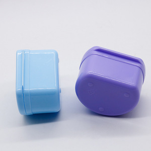 Golden Light Dental Tooth Holder 5cm PP <b>Plastic</b> Portable Storage Box For Baby Teeth And Orthodontic Retainer - Product Image 1
