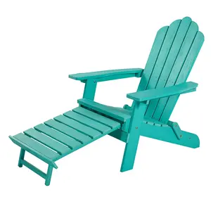 녹색 수영장 야외 안뜰 재활용 플라스틱 나무 Hdpe 접이식 정원 의자