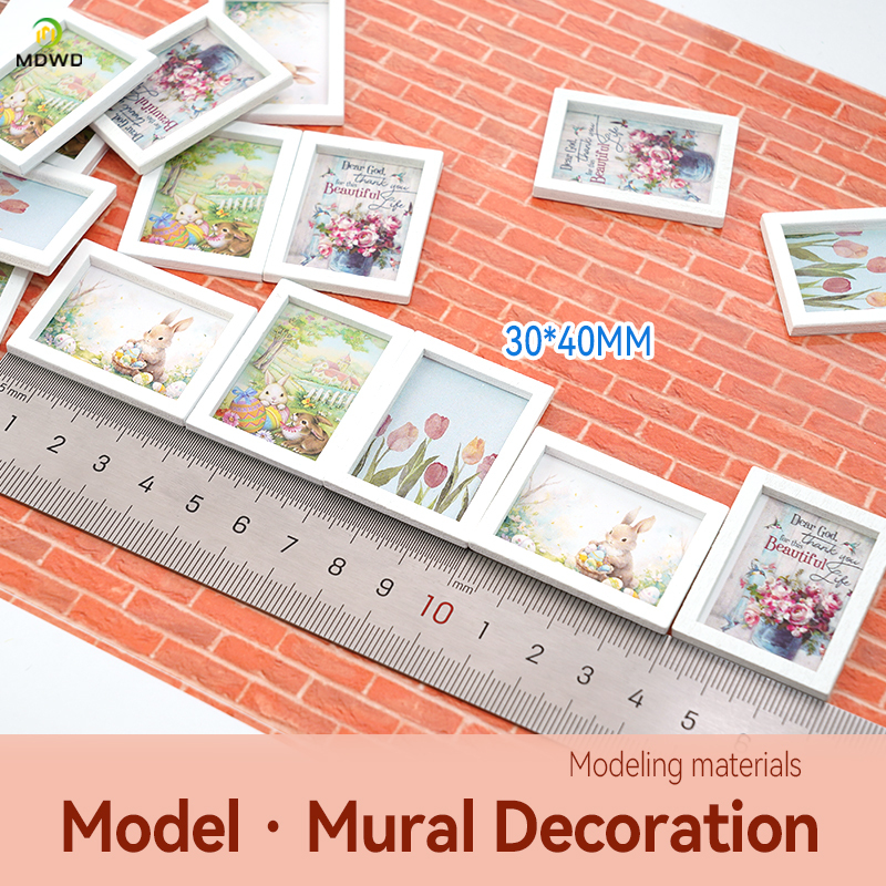 Miniature Wood Wall Art with Easter