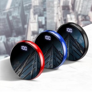 Mini banco de energía redondo, 20000mah, carga Micro USB, pequeño tamaño, gran capacidad, cargador seguro para teléfonos móviles, Banco de energía Digital - Product Image 1