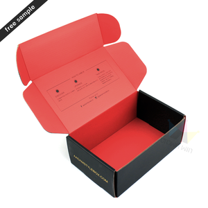 Personalizado grande Mailer de impresión de caja plegable de materias primas para negro mate de cajas de cartón corrugado - Product Image 2