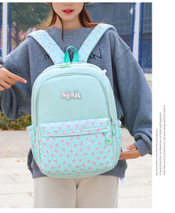 New Fashionable Nylon <b>Backpack</b> with Anti-seepage Design Large Capacity Student <b>Backpack</b> - Product Image 3