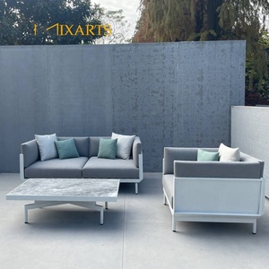 Fauteuil en alliage d'aluminium pour <span class=keywords><strong>salon</strong></span>, canapé de <span class=keywords><strong>jardin</strong></span>, <span class=keywords><strong>salon</strong></span> de patio, restaurant, canapé de luxe, canapé d'extérieur, ensemble de meubles de piscine italien - Product Image 3