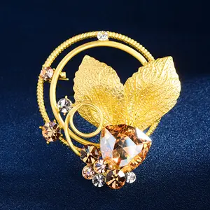 Брошь-бабочка, имитирующая кристаллы, геометрические цветы, броши для лучшего подарка