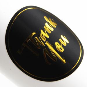 Adesivi Rotondi Personalizzati, Etichette di Ringraziamento per la Mia Piccola Impresa, Etichette con Logo in Lamina d'Oro per Imballaggi - Product Image 5