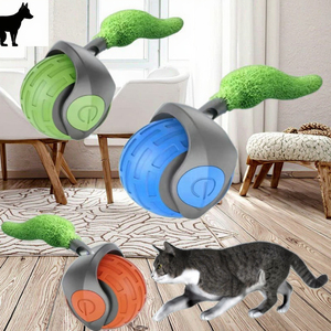 Nuovo Giocattolo Elettrico Interattivo per Gatti e Cani: Palla Automatica Intelligente con Coda per Divertimento e Inseguimento Sicuro - Product Image 2