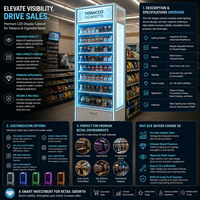 Présentoir Distributeur de Cigarettes et Tabac en Gros pour Magasins de Fumeurs – Matériaux Mixtes, Conception Personnalisée