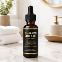 Gouttes liquides de Shilajit de l'Himalaya 30ML Complément alimentaire naturel Extrait pur de Shilajit Liquide Marque privée OEM