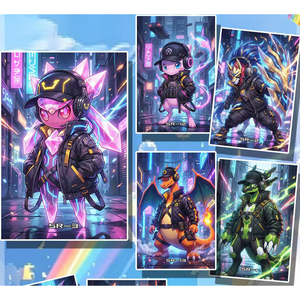 PY POKE ArtBoard Personaje Navidad Regalo para Niños Juego de Mesa Caja Sorpresa Limitada POKE Rayquaza Caja Ciega de Cómics Tarjeta Pokémon Pikachu - Product Image 3