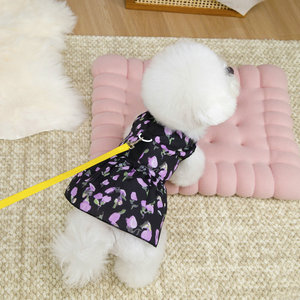 Abbigliamento Moderno in Poliestere per Cani, <span class=keywords><strong>Vestiti</strong></span> Leggeri Primaverili ed Estivi per Cani Piccoli e Grandi, Stile Principessa con Gonna in Seta - Product Image 4