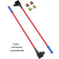 Micro2 adaptor keran Sekring Mini, pemegang Fuse APM ATM ATC dengan 5 Amp untuk mobil truk perahu
