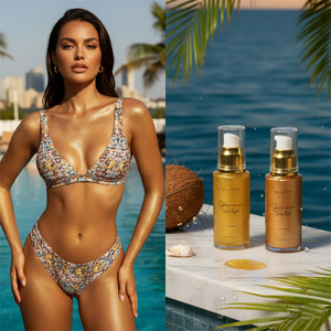 Aceite Corporal Iluminador Vegano Noyeon de 50 ml, Maquillaje Nutritivo, Iluminador de Piel, <span class=keywords><strong>Spray</strong></span> <span class=keywords><strong>Bronceador</strong></span> Brillante Resistente al Agua - Product Image 5