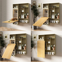 Cadre de table à manger pliable multifonction DIY, design mural peu encombrant, table d'ordinateur simple en métal pour la maison