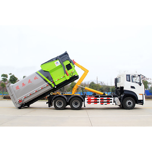 Dongfeng 6x4 20t <b>Swing</b> Arm Garbage Truck Used Roll off Hook Lift Garbage Dump Waste Collection Truck - Product Image 5