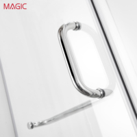 Fabricant de cabines de douche minimalistes, vente en gros, cabine de douche en verre trempé pour hôtel, appartement, salle de bain, personnalisation