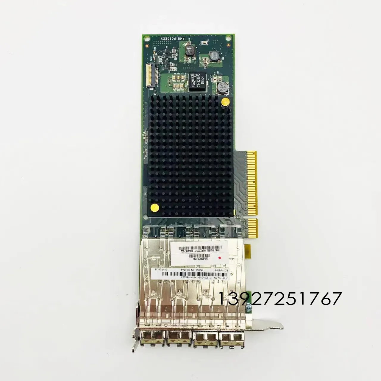 HBA 카드 EN16 PCIe3 LPX 4 포트 10GbE SR 어댑터 00RX863 00ND466 오리지널 분해기 광학 카드