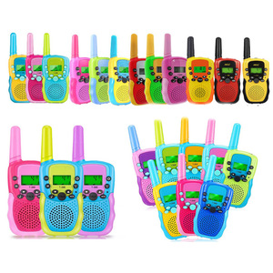 Radio Bidireccional Portátil, Walkie Talkie FM <span class=keywords><strong>de</strong></span> Largo Alcance, Resistente al Agua, Receptor <span class=keywords><strong>de</strong></span> Emergencia, Diseño <span class=keywords><strong>de</strong></span> Dibujos Animados con Patrón <span class=keywords><strong>de</strong></span> Rayas, Juguete - Product Image 2