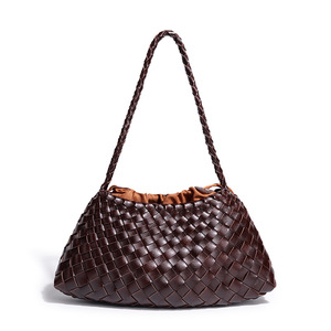 Nouveau sac à main élégant pour femme, style français, tissé à la main, avec fermeture éclair, en PU, tendance transfrontalière, sac à bandoulière chic - Product Image 5