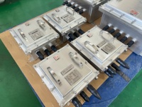 Boîtier de commande anti-explosion en acier inoxydable SS316 robuste Ex Db IIB T6 Gb IP66 avec presse-étoupe blindé pour l'industrie pétrolière et gazière
