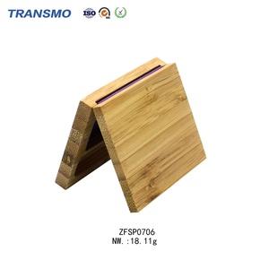 Palette à paupières vide biodégradable, emballage 2 couleurs, palette à paupières magnétique en bambou, logo personnalisé - Product Image 4