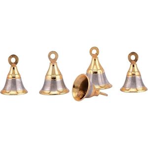 PARIJAT Handicraft Vintage Style Brass <b>Bell</b> Decor Set Lot 10 <b>Bells</b> Elephant Cow <b>Small</b> <b>Bell</b> for Garden Ornament (Craft-<b>Bell</b>-03) - Product Image 6